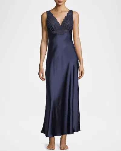 Christine Lingerie Bijoux Lace-trim Nightgown In Animal Print