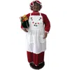 Christmas Time 58" Aa Mrs Clause In Baking Outfit (dancing/music)