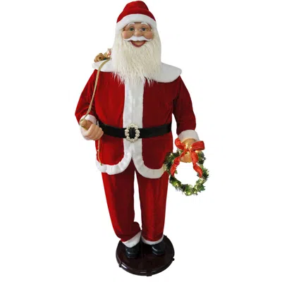Christmas Time 58" Wreath Mr Clause (dancing/music)