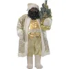 Christmas Time Ct 36" Aa Santa In White/gold Outfit With Xmas Tree (music) In Multi