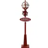 Christmas Time Ct 69" Santa Snow Globe Lantern W/ 2 Signs
