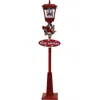 Christmas Time Ct 71" Square Street Lamp Snowy Snowman, 2 Signs