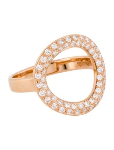 Pre-owned Christofle 18k Diamond Idole Cocktail Ring In Multi