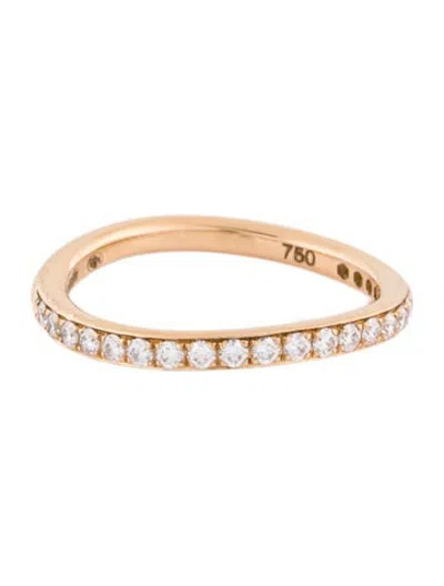 Pre-owned Christofle 18k Diamond Idole De  Curved Band In Multicolor