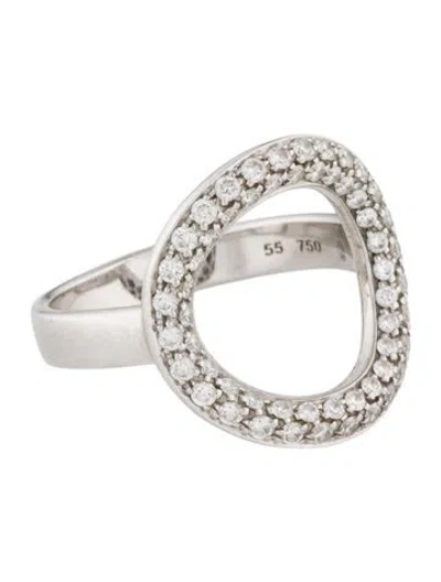 Pre-owned Christofle 18k Diamond Idole De  Ring In Multicolor