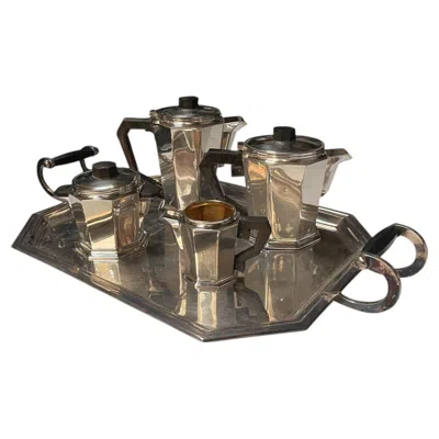 Pre-owned Christofle 1930's Art Deco Silver Plated Tea Set