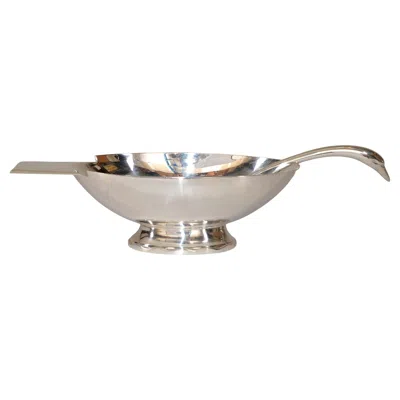 Pre-owned Christofle 1935s  France Gallia Silver Plate Sauceboat & Swan Ladle Art Deco