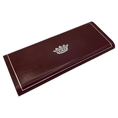 Pre-owned Christofle 1970's Silver Plated And Leather Boxe In Black