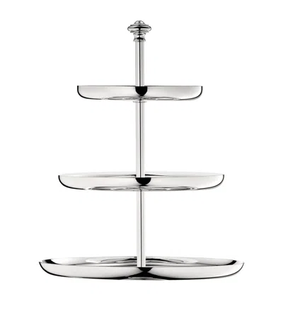 Christofle Albi 3-tier Pastry Stand In Gray