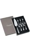 Christofle Albi Dessert Forks And Cake Server Set In Silver