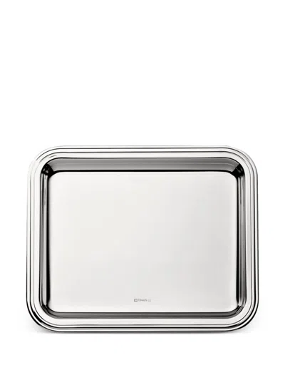 Christofle Albi Tray (20cm X 16cm) In Gray