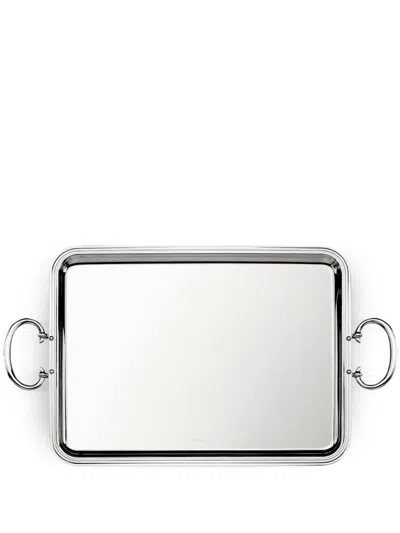 Christofle Albi Rectangular Tray (43cm X 31cm) In Silber
