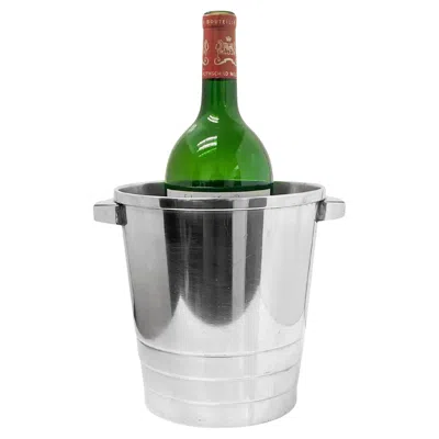 Pre-owned Christofle Art Deco Luc Lanel Design Champagne Wine Bucket Cooler, C.1930 In Silver