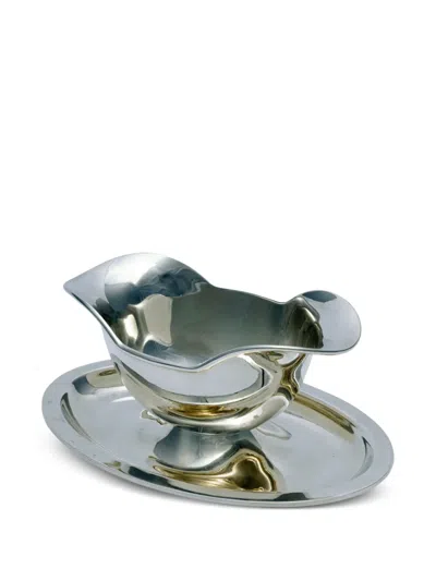 Christofle Atlante Sauce Gravy Boat In Silver