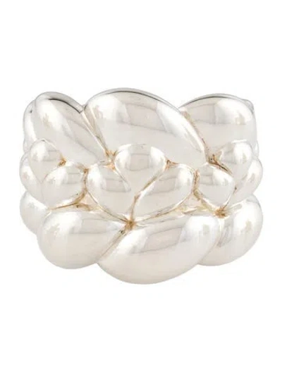 Pre-owned Christofle 'babylone' Cuff Bracelet, 6.5" In Multicolor