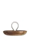 Christofle Beaded-handle Walnut Bowl (14cm) In Brown