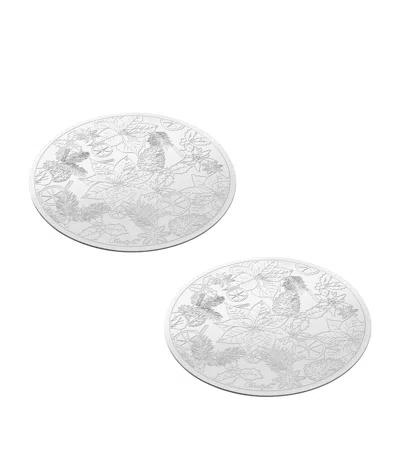 Christofle Bouquet Givré Coasters In Multi