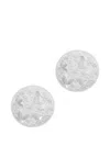 Christofle Bouquet Givré Glass Coasters (set Of Two) In Silver