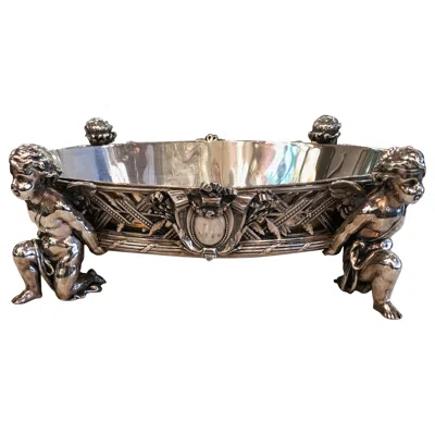 Pre-owned Christofle Centerpiece, Jugendstil, Art Nouveau, France, 1855, Sign:  N: 1286382 In Gray
