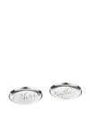 Christofle Chri-chri Coasters (set Of Two) In Silver