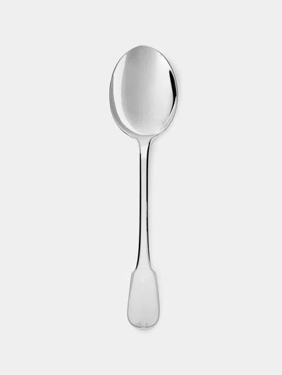 Christofle Cluny Silver-plated Salad Serving Spoon  Abask Luxury Gift In Metallic