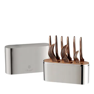 Christofle Concorde Flatware Case In Multi