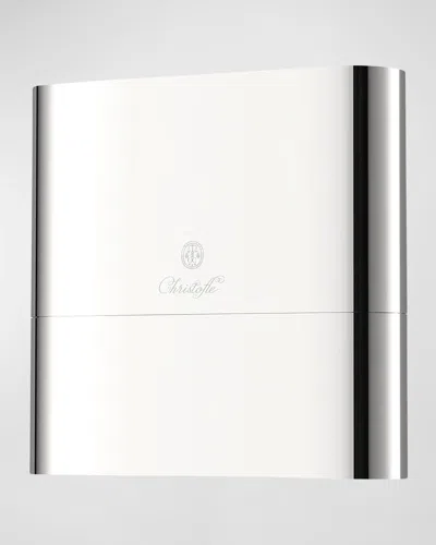 Christofle Concorde Stainless Steel Case In Metallic