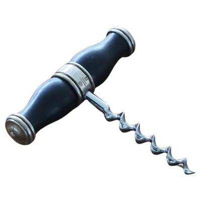 Pre-owned Christofle Corkscrew Bottle Opener In Black