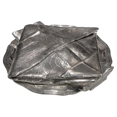 Pre-owned Christofle Covered Dish "trompe L'oeil" C.1868 Old Chistofle Also At Orsay Museum In Silver