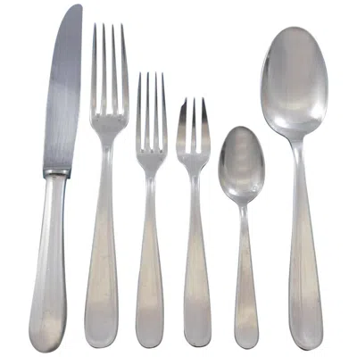 Pre-owned Christofle Dax By  France Silver Plated Flatware Set Service, 42 Pieces
