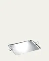 Christofle Vertigo Double-handle Silver-plated Tray 53cm X 42cm