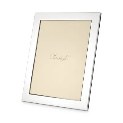 Christofle Fidelio Silverplated Frame, 7 X 9 In White
