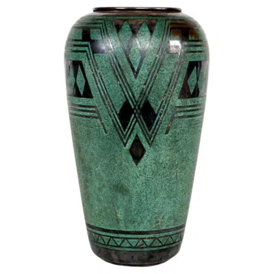 Pre-owned Christofle French Art Deco Vase By  In Transparent
