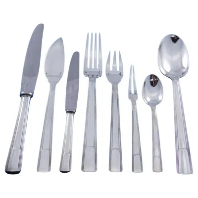 Pre-owned Christofle Gabon By  Silverplate Flatware Service Set 73 Pcs France Dinner Size