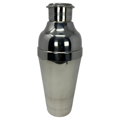 Pre-owned Christofle Gallia Ondulations Cocktail Shaker By Luc Lanel, C.1935 In Silver