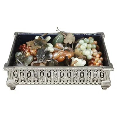 Pre-owned Christofle Goldsmith  - Planter In Silver Bronze Xixth Century In Brown