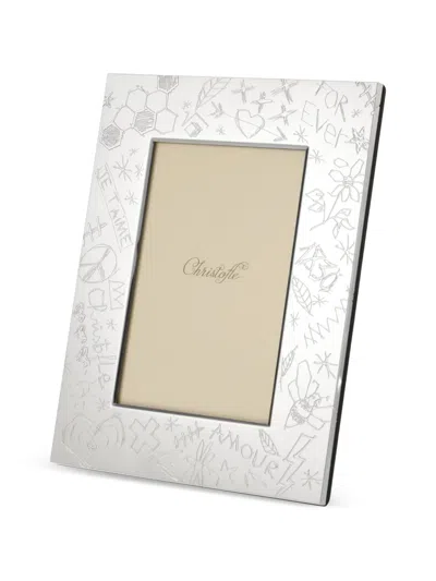 Christofle Graffiti Picture Frame In Silver
