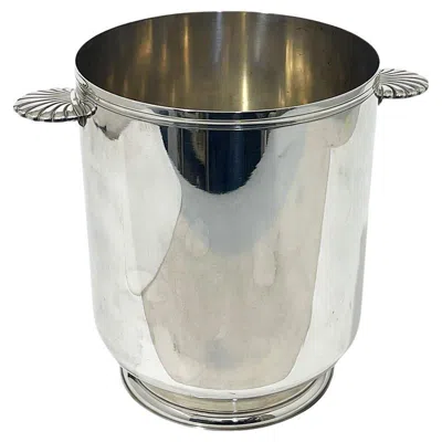 Pre-owned Christofle Ice Or Champagne Bucket By  Silver Plated, France, Mid-20th Century