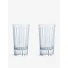 Christofle Iriana Crystal Highball Tumblers Set Of Two