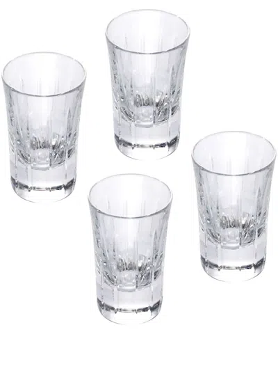 Christofle Iriana Vodka Glasses (set Of Four) In Weiss