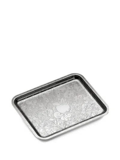 Christofle Jardin D'eden Engraved Tray In Multi