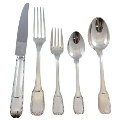 Pre-owned Christofle Joubert By  Sterling Silver Flatware Service Set 66 Pcs Dinner In Box