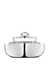 Christofle Small Vertigo Two-piece Caviar Serving Set In Silver