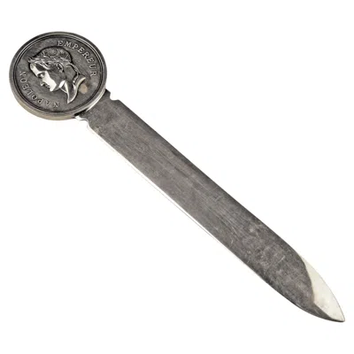Pre-owned Christofle Late 20th Century/c. 1970 Silvered Napoleon Empereur Letter Opener By