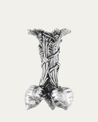 Christofle Les Collections Historiques Silver-plate Carrot Bunch Vase