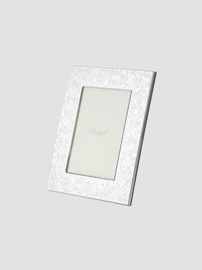 Christofle Les Fables Stainless Steel 4" X 6" Frame In Fables De Solins