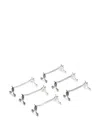 Christofle Louis Xiv Coquille Knife Rests (set Of Six) In Silver