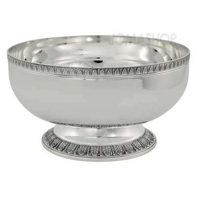 Christofle Malmaison Bowl On Stand 4225535 In Gray
