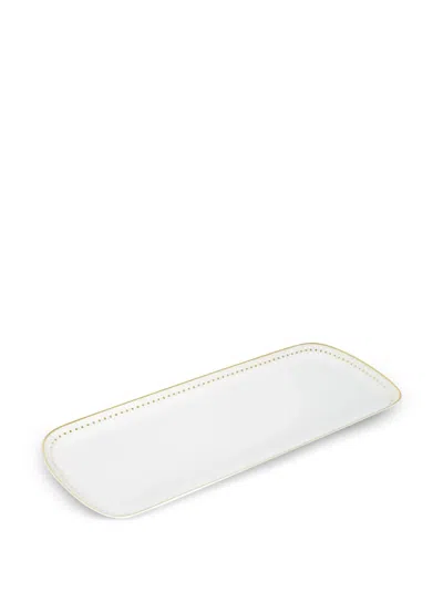 Christofle Malmaison Impériale Cake Platter In White