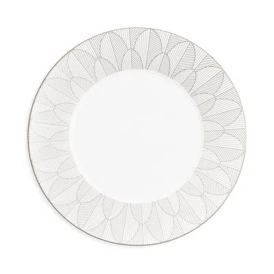 Christofle Malmaison Imperiale Platinum Dinner Plate In Transparent